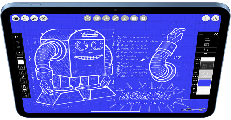 Morpholio Trace en el iPad