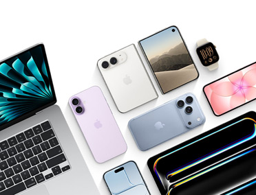 Vari dispositivi Apple, tra cui MacBook Air, iPhone Duo, iPhone 17e, iPhone 18 Pro, iPhone 17, iPad Air, Apple Watch Series 12.