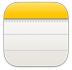 Ícono de la app Notas